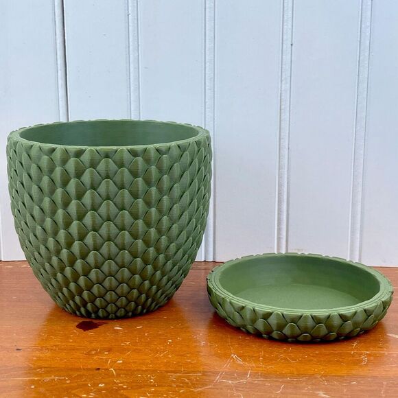 The Dragonscale Planter Pot 01, Indoor Flower Pot, Houseplant - Picture 8 of 9